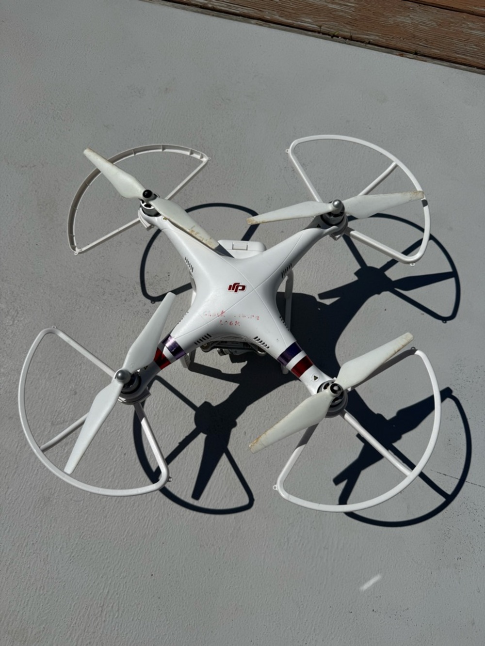 DJI W322B Phantom 3 White Quadcopter Drone with Prop Guards